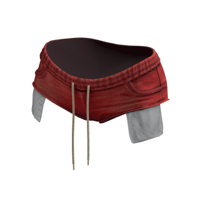 Graphic Micro Sweatshorts (Red)