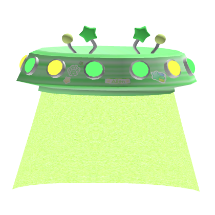 ♡Cute Galactic Space Alien Ufo Waist Green Glowing