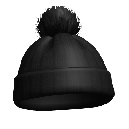 Black Essential Winter Bobble Hat
