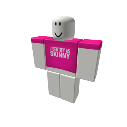 i identify as skinny pink