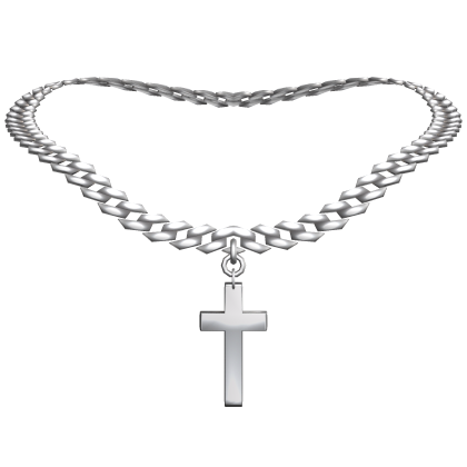 1.0 Silver Cross Chain