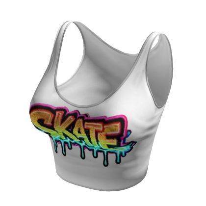 ✅🔥Skate🔥✅ Graffiti White Tank Top