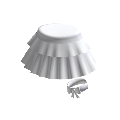 skirt with bow white