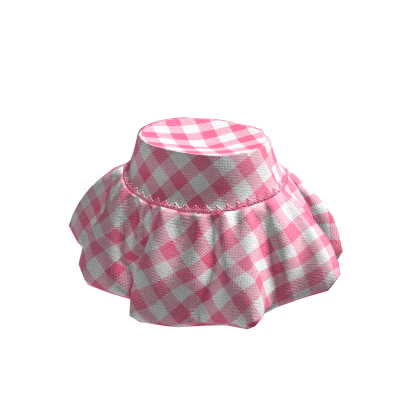 ✨ Pink Gingham Balloon Skirt Igari Jumino