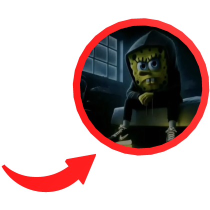 Tuff SpongeBob Pointing Circle