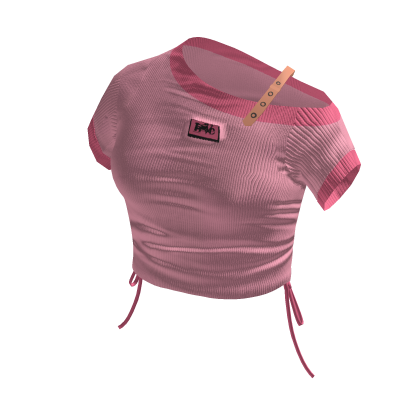 K-Style Pink Crop Top