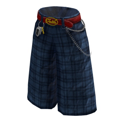 FS - Jorts Plaid Blue