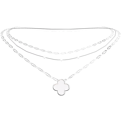 Silver Clover Pendant Necklace