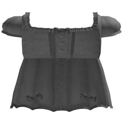 pretty gray gothic doll ribbon dress