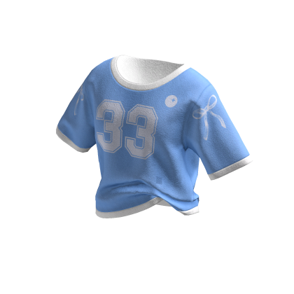 ✨ Y2K Summer Preppy Blue Tee Sport
