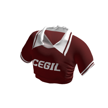CEGIL Red Polo Crop