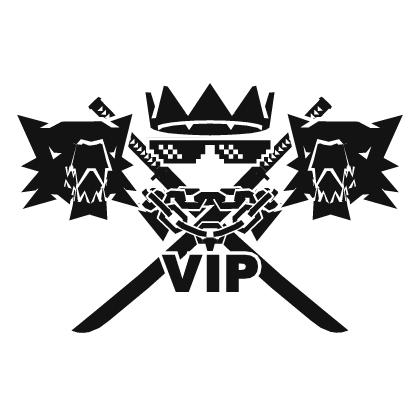 Cartoony White VIP Chain Dragons Swordpack Combo