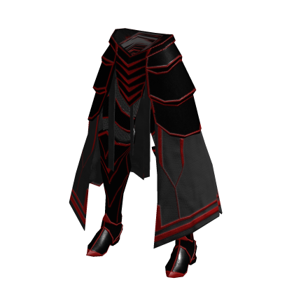 ♾️ Black and red nightmare knight plate legs
