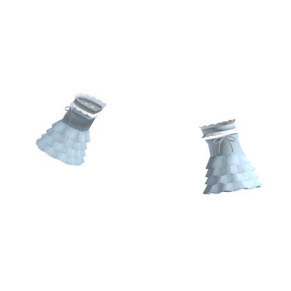 🤍 coquette pin stripe sleeves / cuffs blue