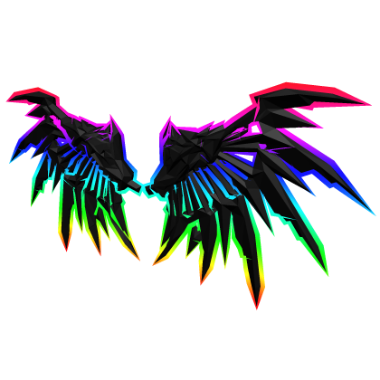Dragon Cartoony Rainbow Wings