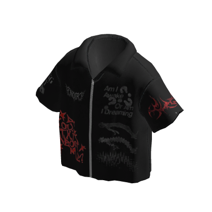 NOIR Y2K Boxy Graphic T-Shirt (Black)