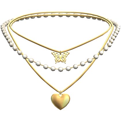 Y2K Triple Layered Necklace (Gold)