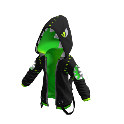 Shark Bite Hoodie Green