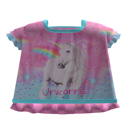 ♡ kawaii cute little unicorn top tweencore rainbow