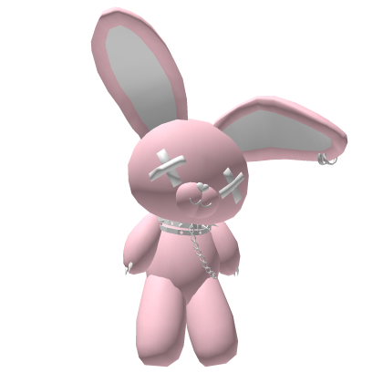 Huge Patel Pink Fluffy Bunny Plushie