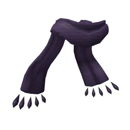 Long Purple Lined Scarf