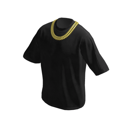 Black Shirt ☆ Cuban Chain