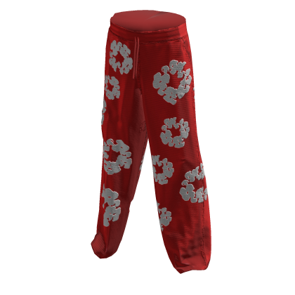 Red Denim Tears Sweatpants