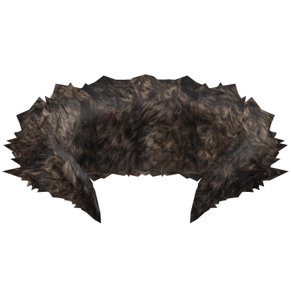 Grunge Brown Neck Fur Collar