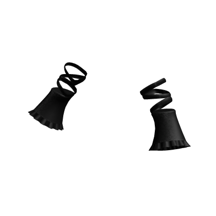 3.0 gothic laced ruffle arm warmers - black