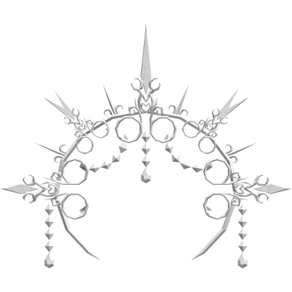 Royal White Scissor Headpiece