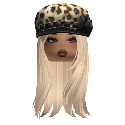 Cute Mink Baddie w/ Leopard Beret
