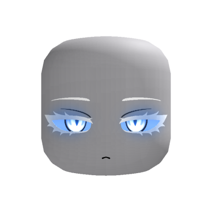 [Animated] Blue Angel Glow Following Eyes - White