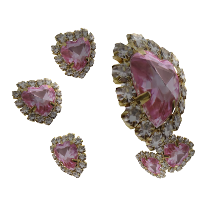 crystal hearts
