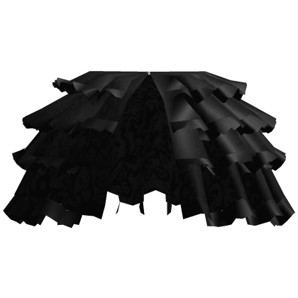 Gothic Black Victorian Bustle Skirt