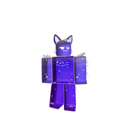 Fluffy Space Cat {Purple}