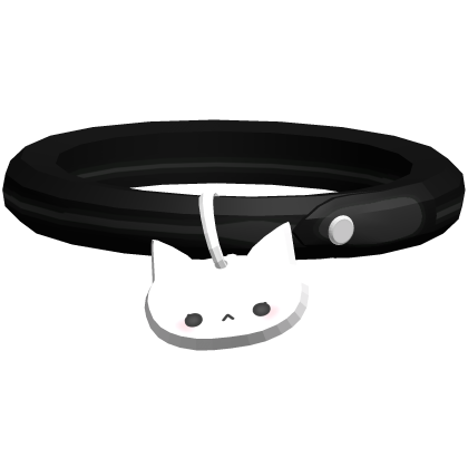♡ black cat collar