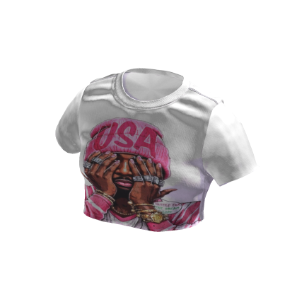 Vintage Style Cropped T-shirt
