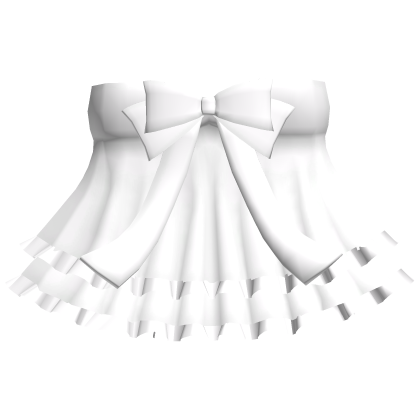 adorable doll dress with bow in white