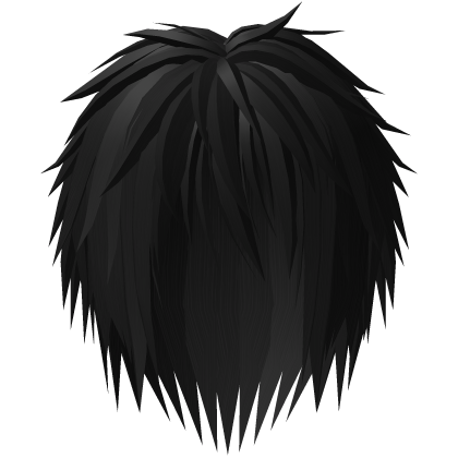 Black Gothic Messy Edgelord Emo Hair Moe Vkei 61.