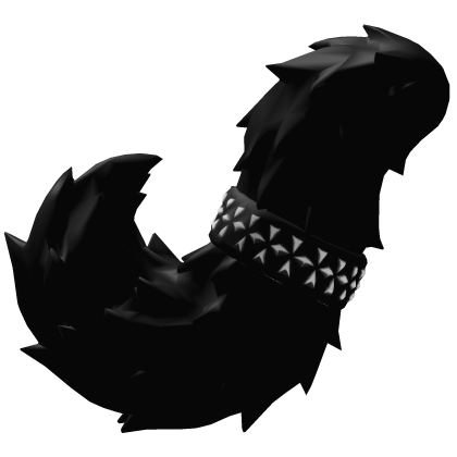 Black Fluffy Wolf Tail