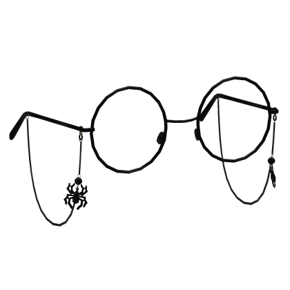Black Round Spider Glasses