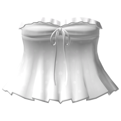 ┊♰ ꒱ laced polka dot babydoll dress 3.0 ꒰white꒱ 