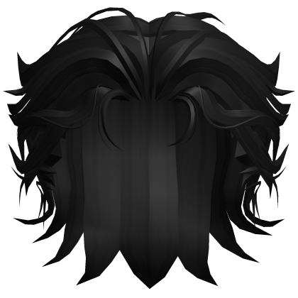 Black - Anime Slicked Back Hair (Short Version)