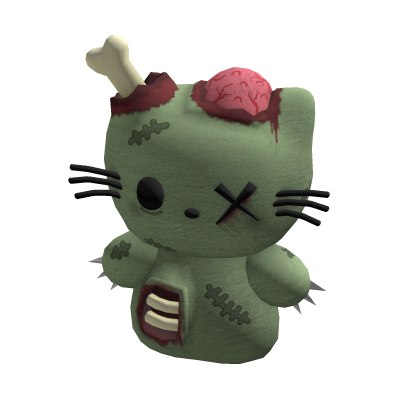 ♡ halloween zombie kitty plushie (holdable)