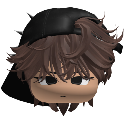 cute boy brown hair and a spiky black cap