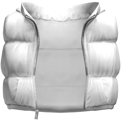3.0 Puffer Vest Hood White Cleezy Warm Jacket Y2K