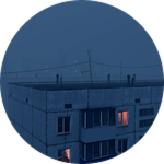 On the roof