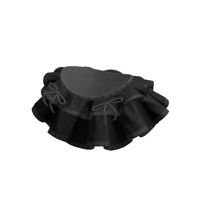Skirt Black Ruffle Bows Layered Velvet Mini Chic