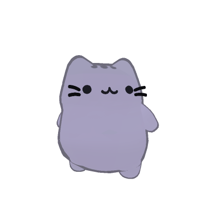 Mini Kawaii Neon Cat