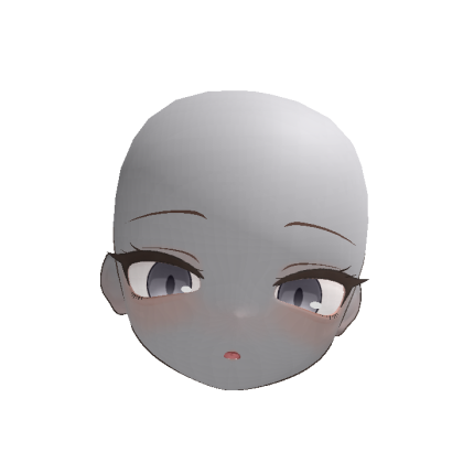Anime Doll Head Smug (Black)